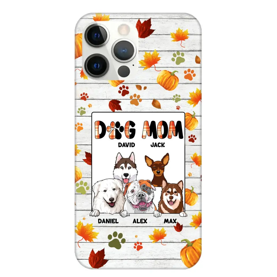 Personalized Fall Season Pumpkin Autumn Dog Mom Dog Lovers Gift Phonecase PNDT0707