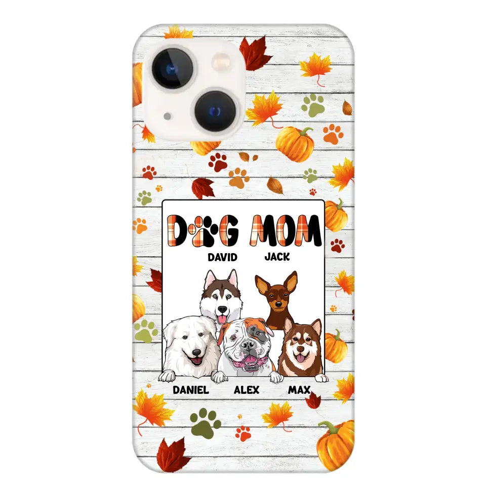 Personalized Fall Season Pumpkin Autumn Dog Mom Dog Lovers Gift Phonecase PNDT0707