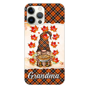 Personalized Fall Season Grandma Autumn With Kids   Phone Case Printed QTHQ1007