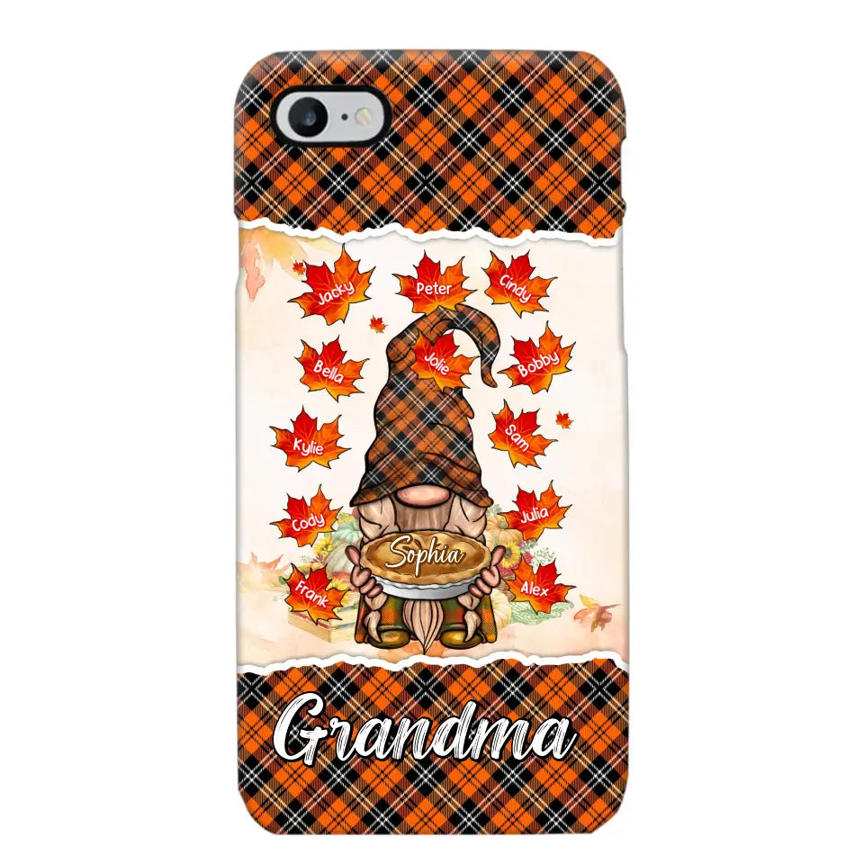 Personalized Fall Season Grandma Autumn With Kids   Phone Case Printed QTHQ1007