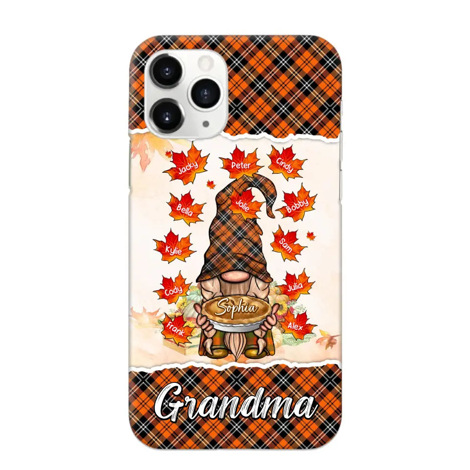 Personalized Fall Season Grandma Autumn With Kids   Phone Case Printed QTHQ1007