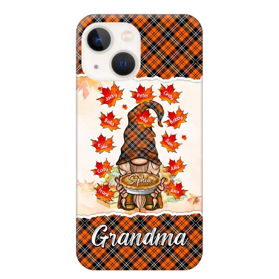 Personalized Fall Season Grandma Autumn With Kids   Phone Case Printed QTHQ1007