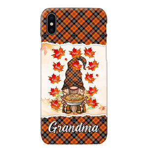 Personalized Fall Season Grandma Autumn With Kids   Phone Case Printed QTHQ1007