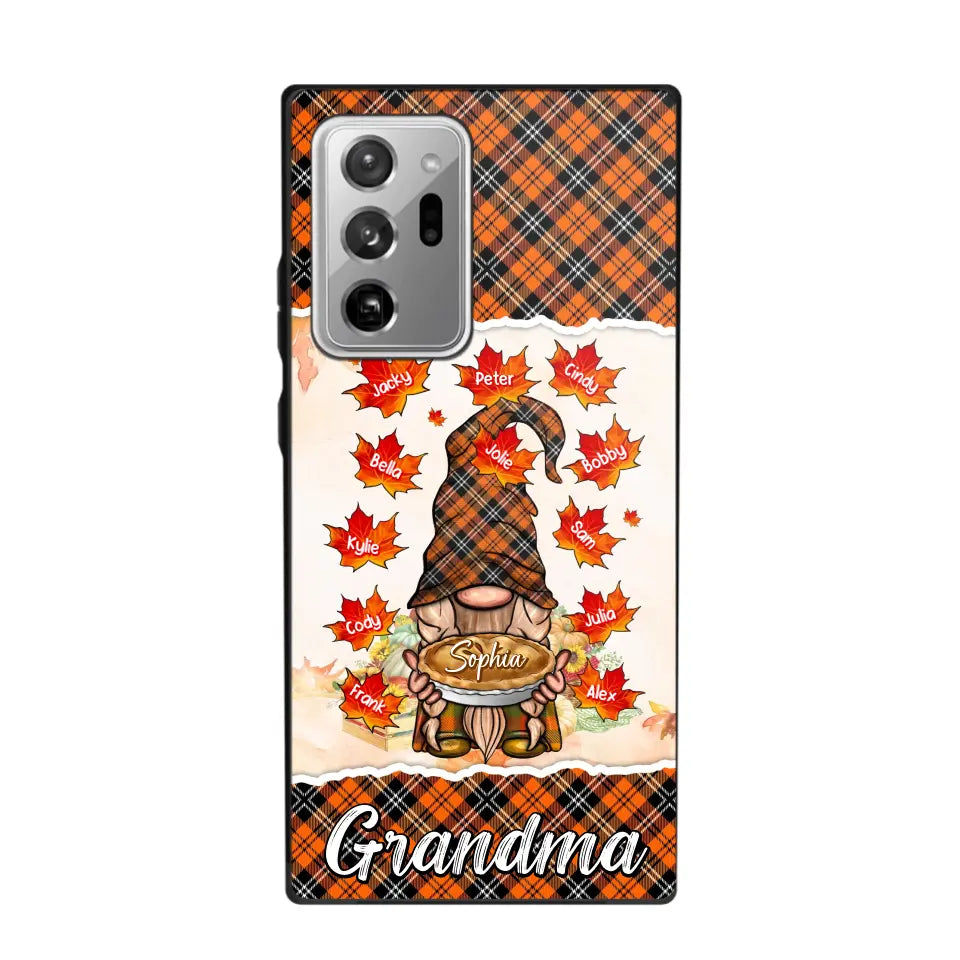 Personalized Fall Season Grandma Autumn With Kids   Phone Case Printed QTHQ1007