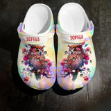 Personalized Owl with Name Clogs Slipper Shoes Printed QTHQ1007