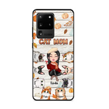 Personalized Cat Mom Fall Season Pumpkin Phonecase Printed MTPN1107