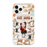 Personalized Cat Mom Fall Season Pumpkin Phonecase Printed MTPN1107