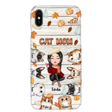 Personalized Cat Mom Fall Season Pumpkin Phonecase Printed MTPN1107