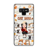 Personalized Cat Mom Fall Season Pumpkin Phonecase Printed MTPN1107