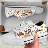 Personalized Fall Season Cat Lovers Low Top Shoes Printed HTHHN1307