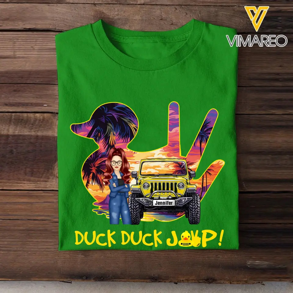 Personalized Jeep Girl Duck Duck Jeep T-shirt Printed MTPVD2007