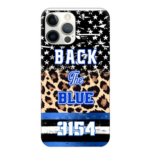 Personalized Back The Blue Police Phonecase Printed 23JUL-DNL21