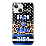 Personalized Back The Blue Police Phonecase Printed 23JUL-DNL21