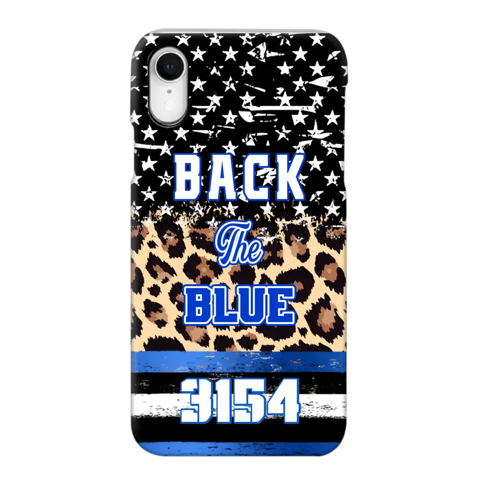 Personalized Back The Blue Police Phonecase Printed 23JUL-DNL21