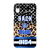 Personalized Back The Blue Police Phonecase Printed 23JUL-DNL21