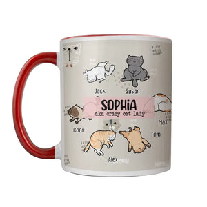 Personalized Cat Lovers Gift Aka Crazy Cat Lady Printed Accent Mug MTHHN2107