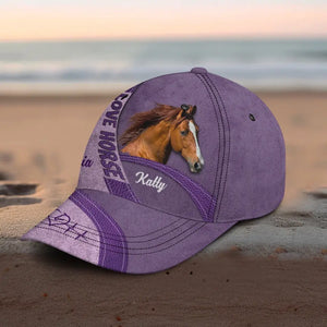 Personalized Upload Your Horse Photo Love Horse Cap 3D Printed 23JUL-PN24