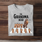 Personalized The Grandma Bear with Kid Names T-shirt Printed MTHKVH2407