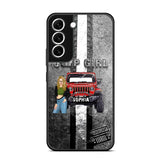 Personalized Jeep Girl with Name Phonecase Printed HTHHN2407