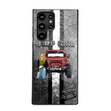 Personalized Jeep Girl with Name Phonecase Printed HTHHN2407