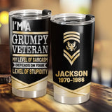 Personalized US My Level Of Sarcasm Depends On Your Level Of Stupidity Tumbler Printed QTPVD277