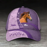 Personalized Upload Your Horse Photo Love Horse Cap 3D Printed 23JUL-PN24