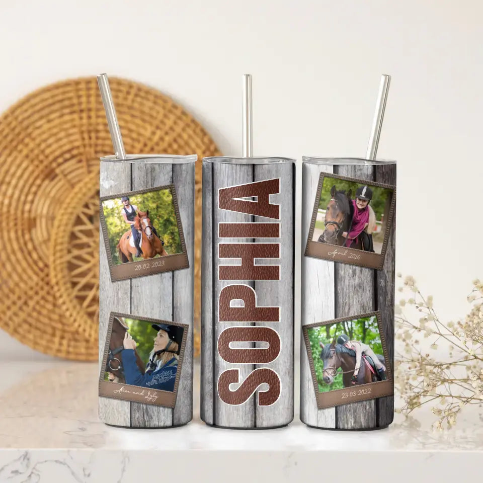 Personalized Upload Your Horse Photo
Skinny Tumbler Printed DNL202342