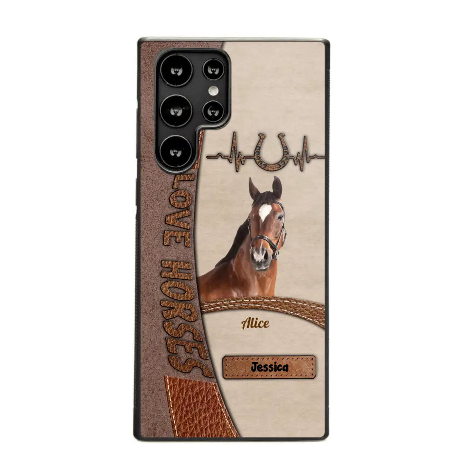 Personalized Upload Your Horse Photo Love Horse Phonecase PD202346