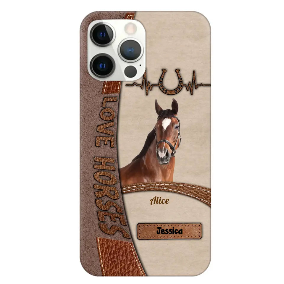 Personalized Upload Your Horse Photo Love Horse Phonecase PD202346