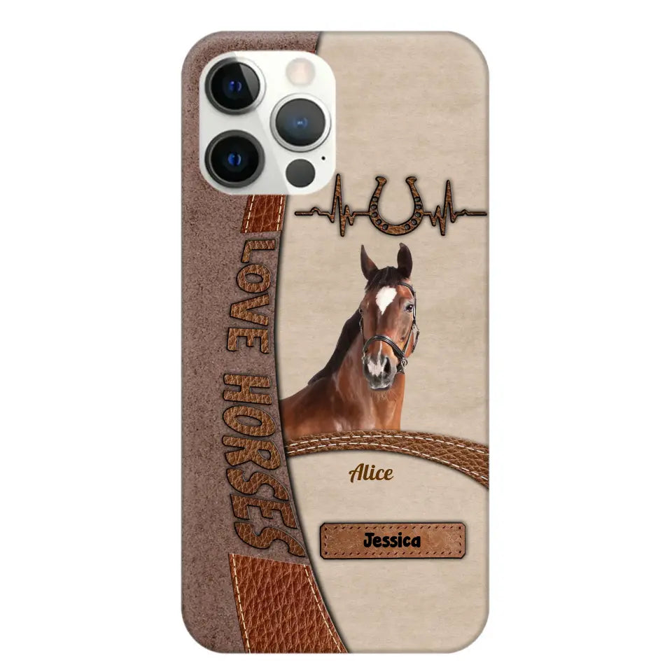 Personalized Upload Your Horse Photo Love Horse Phonecase PD202346