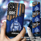 Personalized Police Department with Name Phonecase Printed PTN202390