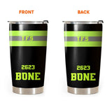 Personalized Firefighter Bunker Gear Tumbler Printed DNL202385