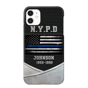 Personalized US Police Department & Name Phonecase KVH23164