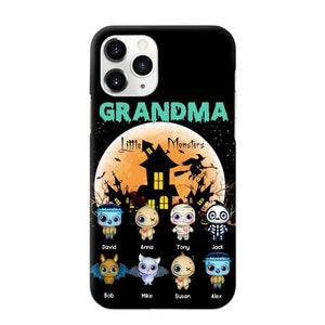 Personalized Grandma Little Monsters Halloween & Kid Names Phonecase HTHKVH23181