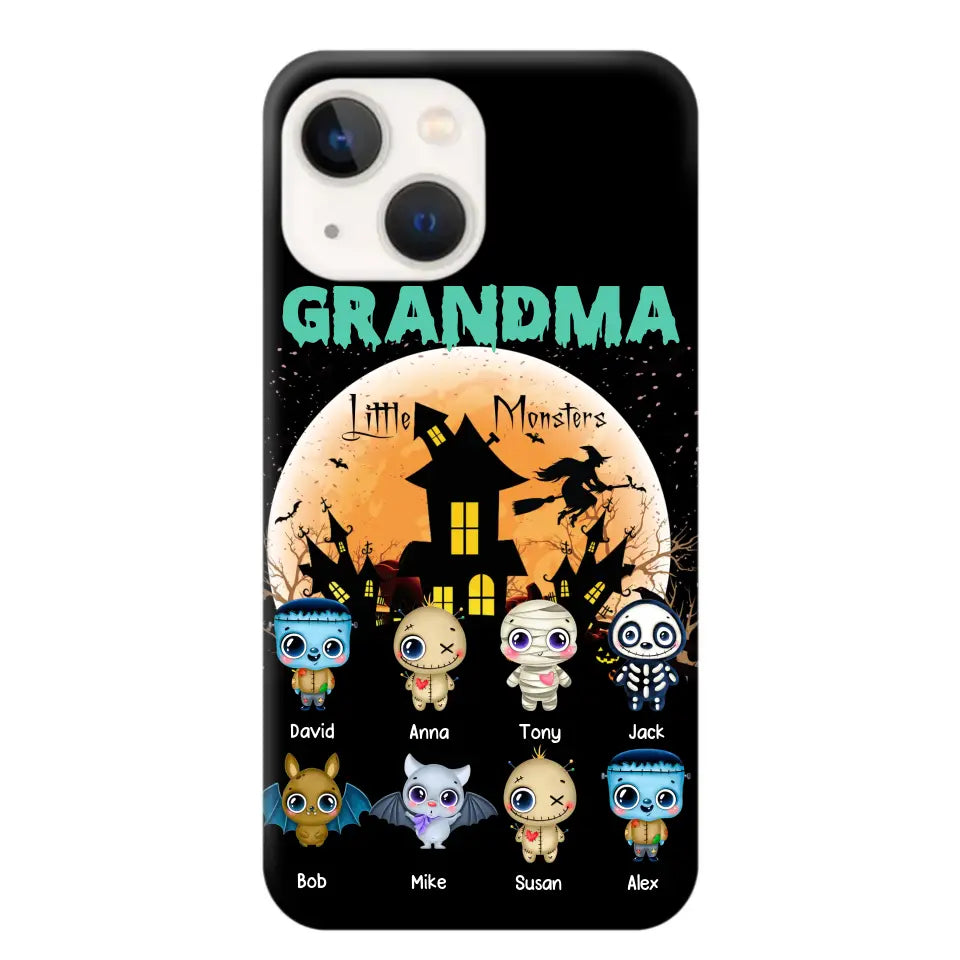 Personalized Grandma Little Monsters Halloween & Kid Names Phonecase HTHKVH23181