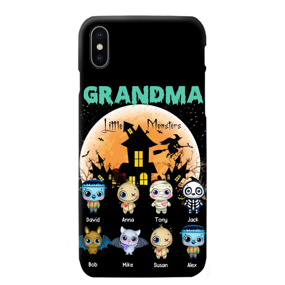 Personalized Grandma Little Monsters Halloween & Kid Names Phonecase HTHKVH23181