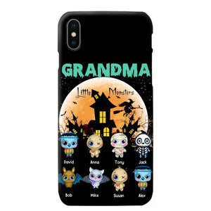 Personalized Grandma Little Monsters Halloween & Kid Names Phonecase HTHKVH23181