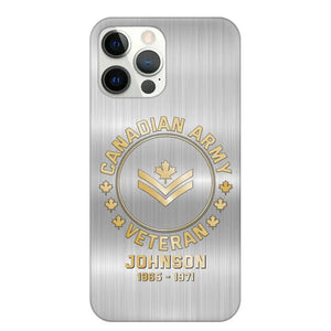 Personalized Canadian Armed Force Phone Case Printed QTPD256