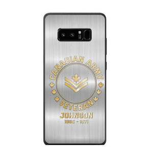 Personalized Canadian Armed Force Phone Case Printed QTPD256