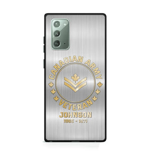 Personalized Canadian Armed Force Phone Case Printed QTPD256