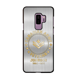 Personalized Canadian Armed Force Phone Case Printed QTPD256