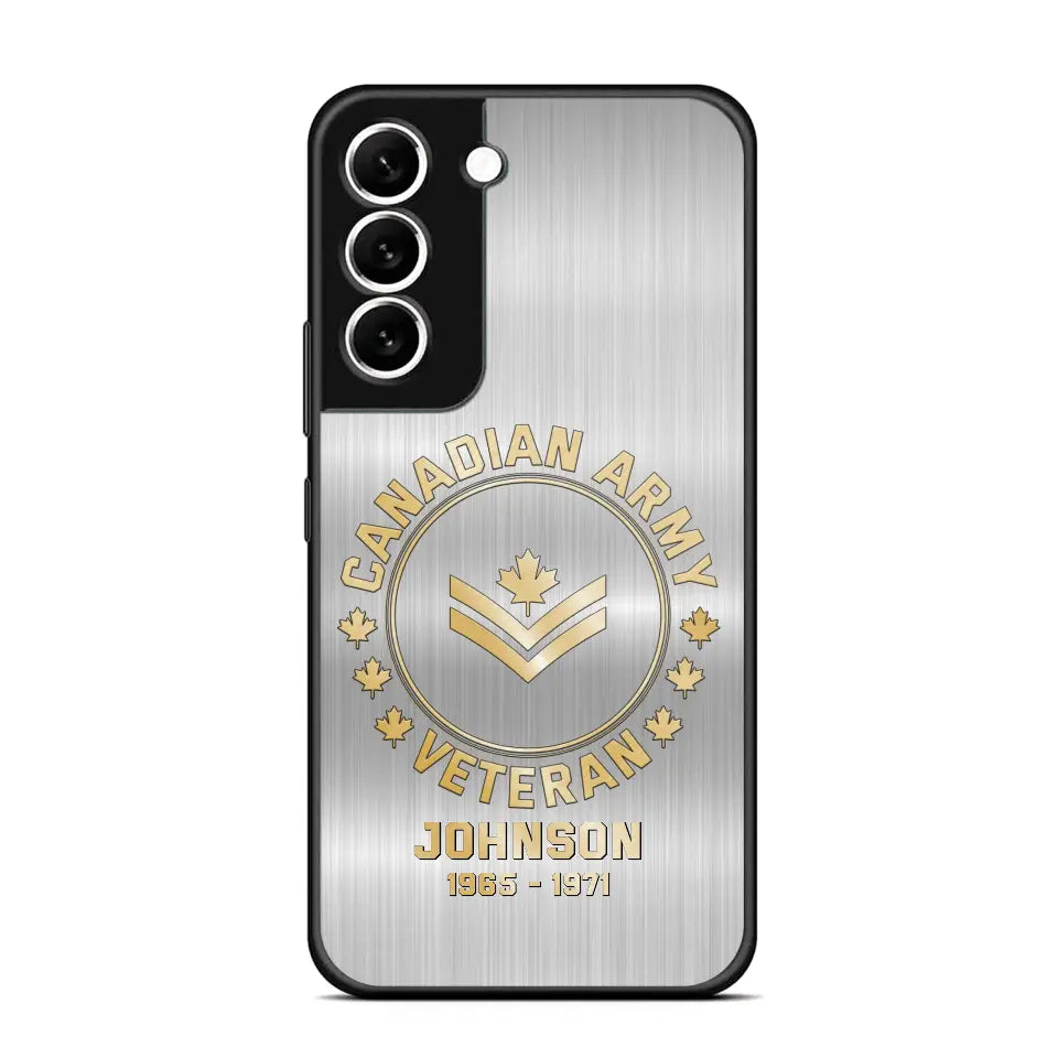 Personalized Canadian Armed Force Phone Case Printed QTPD256