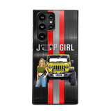 Personalized Jeep Girl with Name Phonecase Printed PVD23190