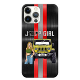 Personalized Jeep Girl with Name Phonecase Printed PVD23190