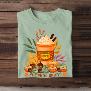 Personalized Grandma's Pumpkin Spices & Kid Names T-shirt Printed HTHHN23237