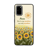 Personalized Your're My Sunshine My Only Sunshine Sunflowers with Kid Names Phonecase Printed HTHHN23258