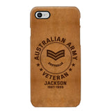 Personalized Australian Armed Force Leather Texture Phone Case Printed QTPN301