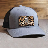 Personalized Cat Mom Cat Lovers Gift Leather Patch Hat Printed HTHHN23283