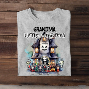 Personalized Grandma Little Monsters Halloween Gift T-shirt Printed HN23291