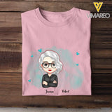 Personalized Fur Mama Dog Mom Cat Mom Watercolor T-Shirt Printed QTPN375